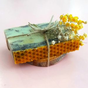 Jabón de miel con ramillete de paniculata